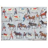 24 Modern Soldiers, Most Mounted with Horses