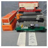 4 Lionel Military Cars