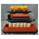3 Lionel Freight Cars
