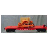 NMINT Lionel 6816 Flat with Dozer & Insert