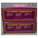 2 MTH 20-4120 Pullman Combine Diner Sets