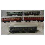 5 Early Marklin HO Passenger Cars
