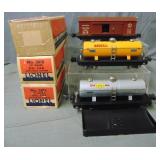 3 Clean Boxed Lionel Freight Cars