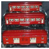 3 Lionel 2600 Series Passenger Cars