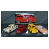 Dinky Car Lot. Five Pieces.