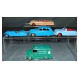 Dinky Car Lot. Five Pieces.