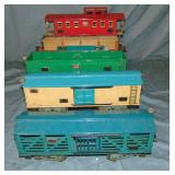 5 Clean American Flyer Freight Cars