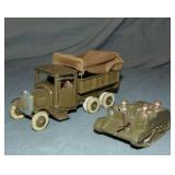 Britains Covered Truck & Bren Gun Carrier