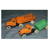 2 Super TootsieToy Commercial Vehicles