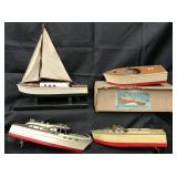 3 Nice Wood Battery-Operated Boats