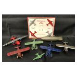 7Pc TootsieToy Airplane Lot