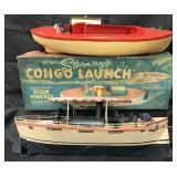 2 Live Steam Boats, 1 Boxed