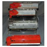 4 Lionel Powered Diesel Locomotives