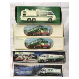 5 Vintage 1980s Hess Trucks