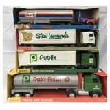 10 Boxed Etrtl Pressed Steel Trucks