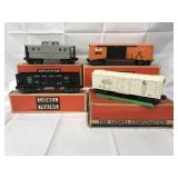 4 Boxed Lionel Freight Cars