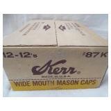 Vintage 1 Case "Kerr Wide Mouth Mason Caps"