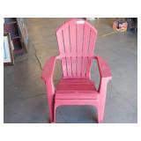 (Red) Stackable Resin Adirondack