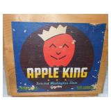 Vintage Wood Crate - "Apple King"