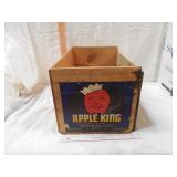 Vintage Wood Crate - "Apple King"