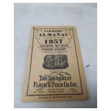 Vintage " Farmers Almanac 1957"