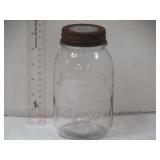 Vintage Jeannette J Mason Home Packer Clear Quart