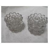 (8)Vintage  Glass - Salt / Relish - Dishes