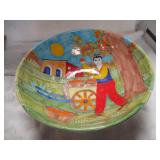 Large Colorful Serving Bowl