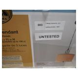 Hampton Bay  3-Light Oil-Rubbed Bronze Pendant