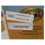 Hampton Bay Sandy Black  Lantern