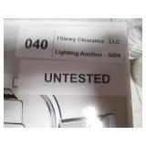 Hampton Bay 1-Light Chrome Bath Light-