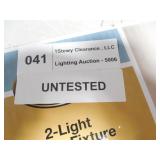 Hampton Bay 2-Light Polished Chrome Vanity Light