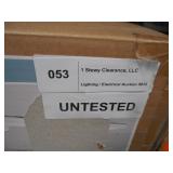 Hampton Bay Arctic Glacier White Large LED Flush M