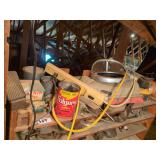 Shelf of Vintage Car Parts