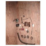 Shelf of Vintage Car Parts