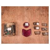 Ford 85hp Flathead Pistons, 1940 Deluxe Hinges & Vintage Ford Lenses