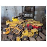 Tonka Toy Tractors and Dump Trucks