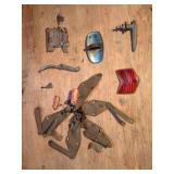 Shelf of Vintage Car Parts