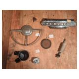 1948 Mercury V8 Horn Ring, 1940 Ford Grille Sections & Mercury Emblem