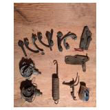 1939 Ford Deluxe Hood Latch, (2) Ford Distributors & Chevron Lenses