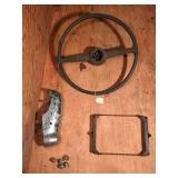 1940 Ford Deluxe Steering Wheel & Vintage Exterior Trim