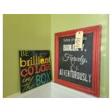 Wall plaques (18' h, 15' w)