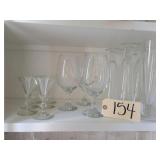 (3) goblets, Bormoli Rocco beer glasses(5) sherry6