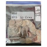$45 .50 coins
