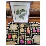 2X3 veggie rug, Elizabeth Jenkins print