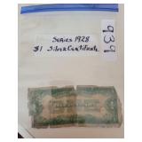 Series 1928 $1 silver certificate