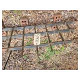 3 rod iron fence decor