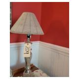 Silver colored lamp