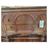 Antique sideboard buffett (37' h, 20' d, 66' w)