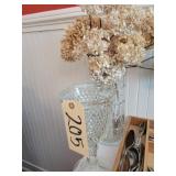Vintage compote with vase